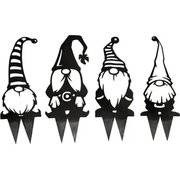 Zahradní dekorace Zahradní zapichovací dekorace skřítek 4 ks