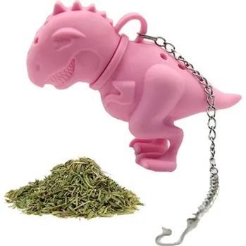 Cedník a síto Sítko na čaj dinosaurus růžová