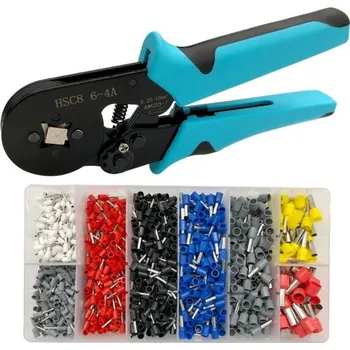 Krimpovací kleště Krimpovací kleště 0,25 - 10 mm² s dutinkami 1200 ks černá