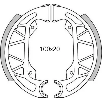 Brzda pro motocykl brzdové obložení (standardní materiál) NEWFREN (2 ks v balení) GF0263
