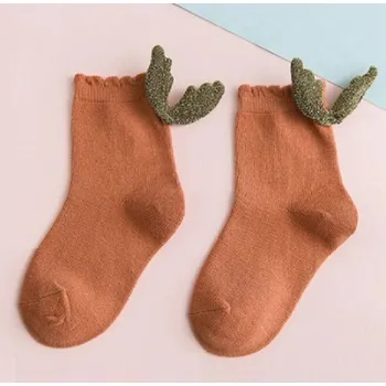 Dětská móda Dívčí kotníkové ponožky s křídly oranžová 1-3 roky