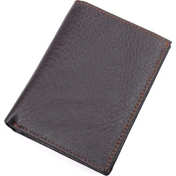 Peněženka Pánská kožená peněženka M602 tmavě hnědá