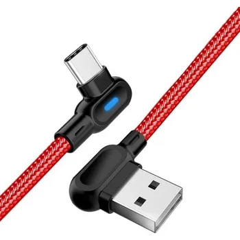 Datový kabel Rohový nabíjecí USB kabel červená 1 m 1