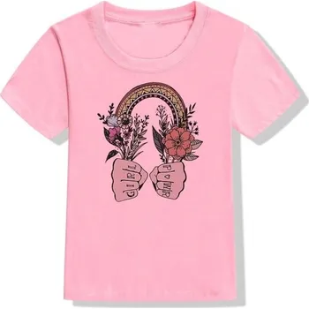 Dívčí tričko Dívčí tričko B1613 růžová 4