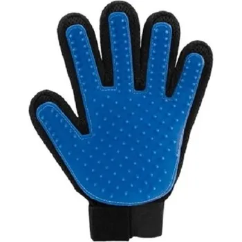 Kosmetika pro psa Vyčesávací rukavice modrá 1