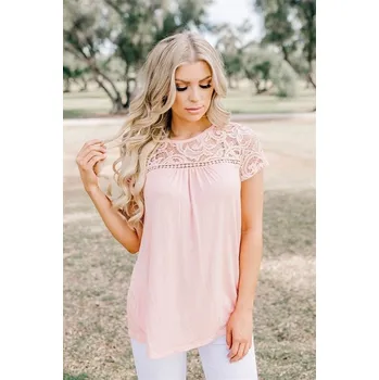 Dámská halenka Krajková halenka Katy růžová S