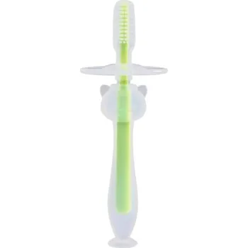 Zubní kartáček Silikonový kartáček pro nejmenší J2778 zelená