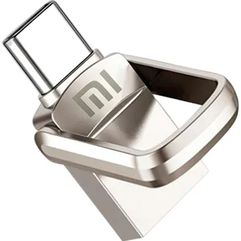 USB flash disk USB-C 3.1 OTG Flash disk 2TB USB Type-C Vysokorychlostní flash disk 2 TB pro telefon smartphone MacBook stříbrná