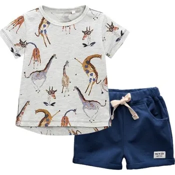 Chlapecké tričko a kraťasy L1642 tmavě modrá 2