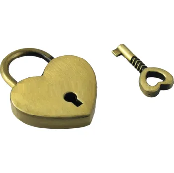 Visací zámek Visací zámek srdce bronzová