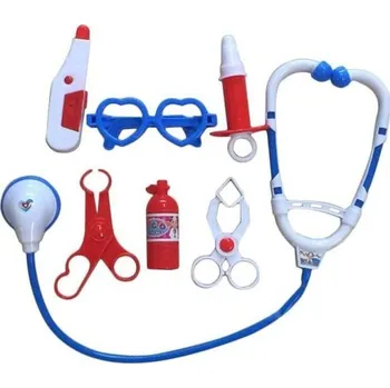 Dětská kuchyňka Lékařská sada pro děti 7 ks modrá