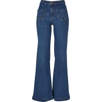 Dámské džíny Dámské kalhoty URBAN CLASSICS TB5452 DEEP BLUE WASHED 31