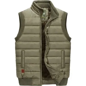 Pánská vesta Pánská prošívaná vesta S120 khaki XS