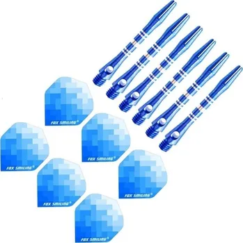 Šipka Hliníkové násadky a letky na šipky 12 ks T962 4