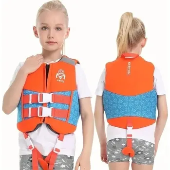 Plovací vesta Dětská záchranná vesta Plovací vesta pro děti Dětská plavecká vesta oranžová XL