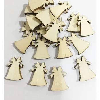 Vánoční dekorace Dřevěné vánoční ozdoby 50 ks C594 1