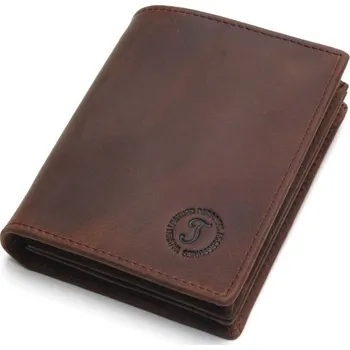 Peněženka Pánská kožená peněženka M595 tmavě hnědá 1