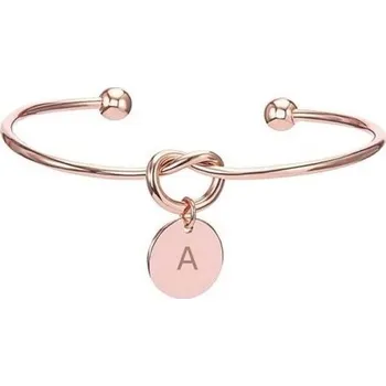 Náramek Otevřený náramek s písmenem starorůžová Z