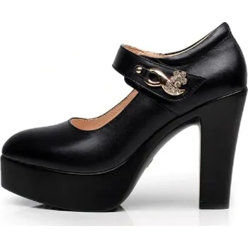 Dámské lodičky Kožené dámské lodičky Alisia černá 35