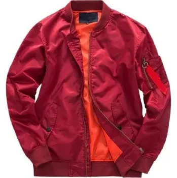 Pánská bomber bunda červená L 2
