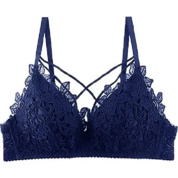 Podprsenka Krajková podprsenka se šňůrkami modrá 80B