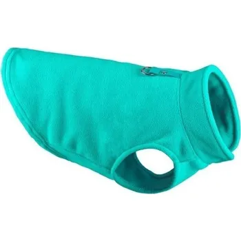 Obleček pro psa Fleecový obleček pro psy Teplá mikina s límečkem Psí zimní obleček Pohodlná teplá vesta pro psy tyrkysová M