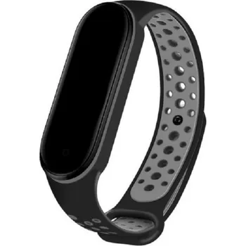 Silikonový řemínek pro Xiaomi Mi Band 3 / 4 tmavě šedá
