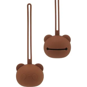 Držák na kojenecký dudlík medvídek hnědá
