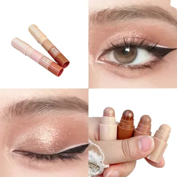 Oční stíny Třpytivý krémový stín v tužce&nbsp;Krémový oční stín&nbsp;4v1 Kompaktní balení V198 2