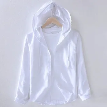 Pánská košile Pánská košile s kapucí F485 bílá S