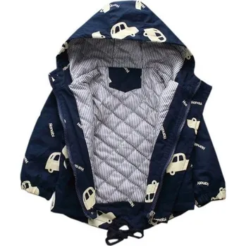 Dětská zimní bunda L2065 tmavě modrá 18-24 měsíců