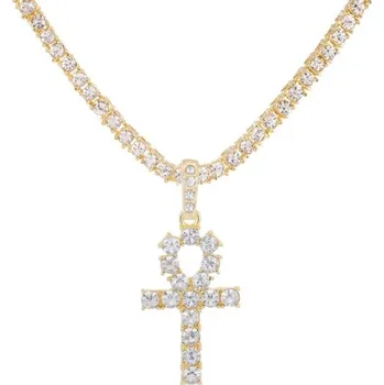 Náhrdelník Náhrdelník s křížem D390 zlatá 60 cm 3