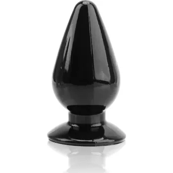 Vibrátor Silikonový anální kolík 6 x 12 cm ergonomický tvar hladký povrch pružný materiál snadná údržba speciální lubrikační gely diskrétní balení černá