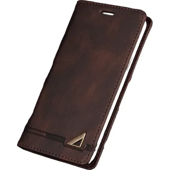 Pouzdro na mobilní telefon Flipové pouzdro pro Xiaomi Redmi Note 10 Pro N957 tmavě hnědá