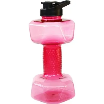 Láhev Láhev&nbsp;na vodu ve tvaru činky 1500 ml červená