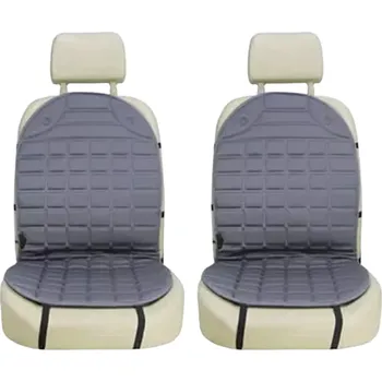 Autopotah Vyhřívaný potah na autosedačky Vyhřívaný potah sedadla Vyhřívaný potah do auta 12V 2 ks šedá