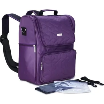 Přebalovací taška Velký mateřský batoh s doplňky fialová