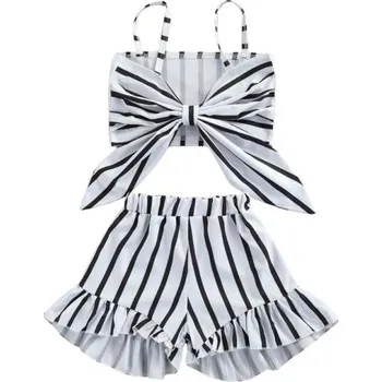 Dívčí crop top a kraťasy L1276 6