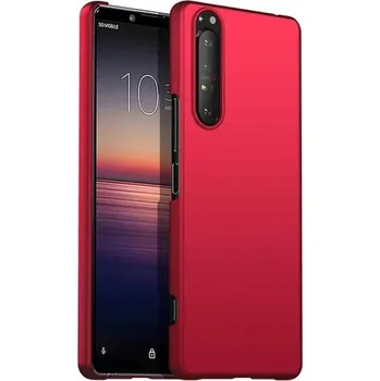 Pouzdro na mobilní telefon Tenké matné plastové pouzdro Sony Xperia 5 II Pevný kryt Ochrana proti nárazu Protiskluzové červená