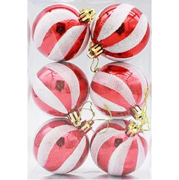 Vánoční dekorace Vánoční koule červená 6 cm 6 ks 1