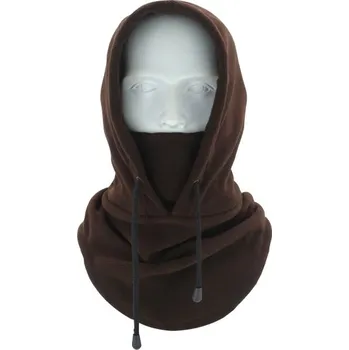 Čepice Unisex zimní kukla hnědá