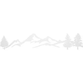 Samolepicí dekorace na vozidlo Samolepka na auto krajina bílá