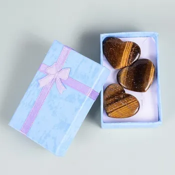 Přírodní kameny ve tvaru srdce 3 ks 3