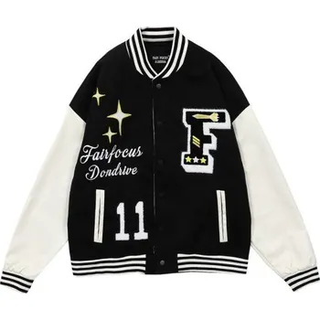 Pánská větrovka Pánská baseballová bunda F1308 černá L