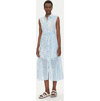 Dámské šaty Iconique Košilové šaty IC25-040 Modrá Regular Fit L