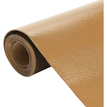 Samolepící záplata na opravu kůže 25 x 10 cm Samolepící náplast na opravu nábytku, pohovky, autosedaček a obuvi Silná kožená páska s lepidlem pro kutilské opravy světle hnědá
