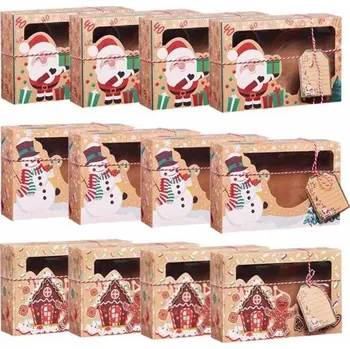 Vánoční dárková krabička 22 x 15 x 7 cm 12 ks