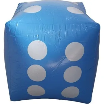 Nafukovací kruh Nafukovací kostka do bazénu Nafukovací hrací kostka Nafukovací hračka do bazénu 30 x 30 cm modrá