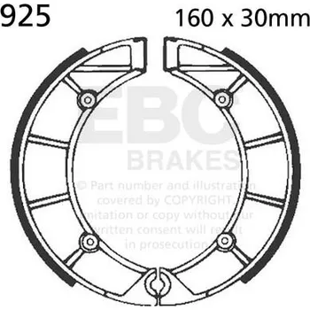 Brzda pro motocykl Sada brzdových čelistí EBC 925 925