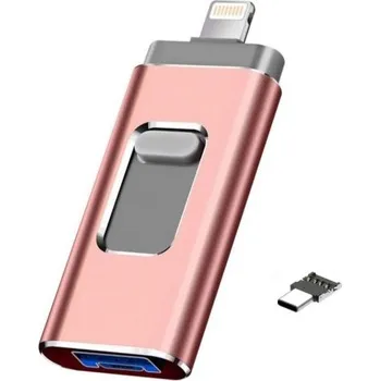 USB flash disk Kovový OTG flash disk růžová 4GB